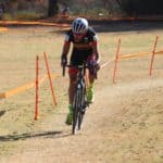 cyclocross racer going past lactate threshold