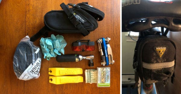 bike seat bag contents