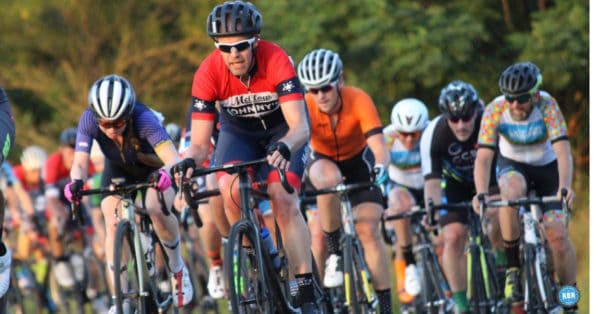 cyclists racing