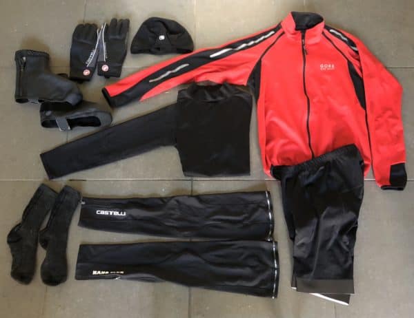 cycling clothing for 40 degree riding