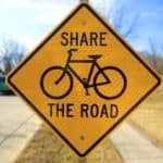 share the road sign