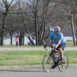 cyclist riding bike