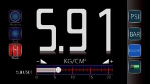 iGauge app display for shocks