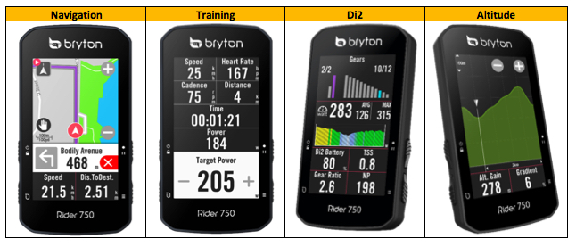 Bryton Rider 750SE - Ordinateur De Vélo GPS - Écran Tactile Couleur - Neuf
