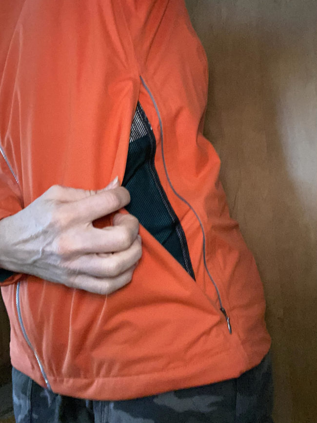 view of jacket vent