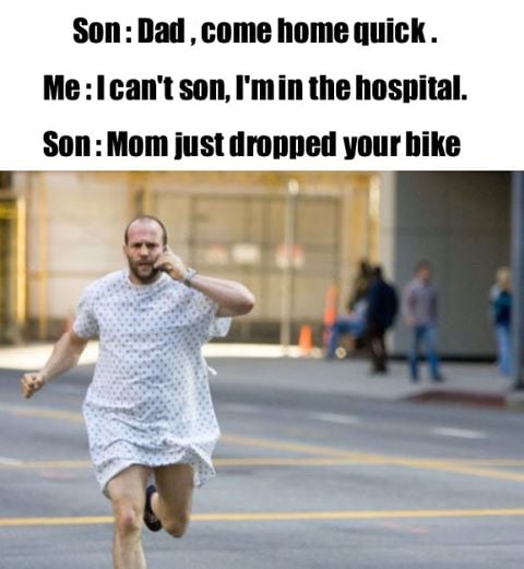 dropped my bike
