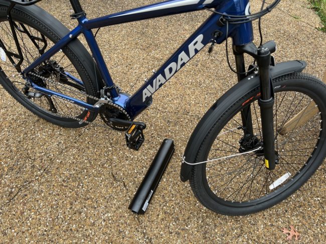 Avadar C3 ebike with battery removed