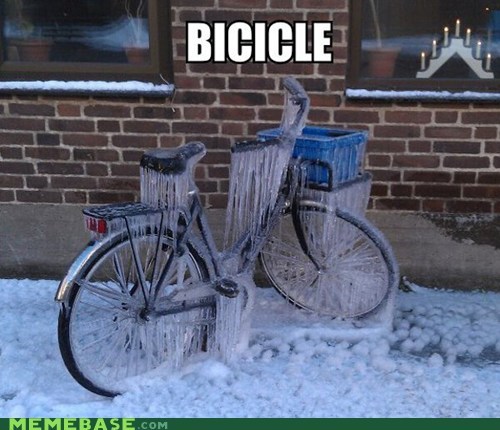 iced bicycle