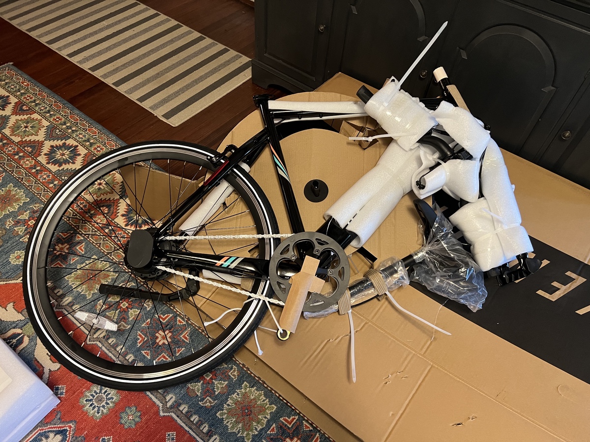 soltera bike packed for safety