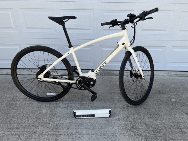 battery removed Vvolt ebike