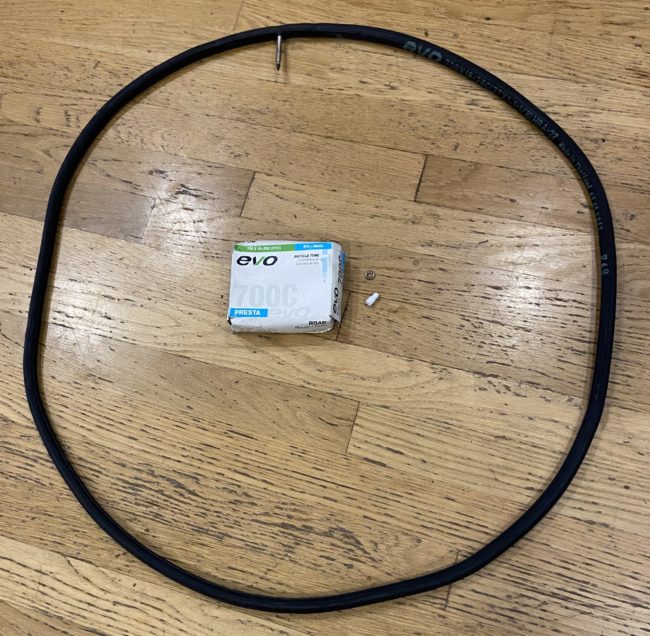preinflated road bike tube