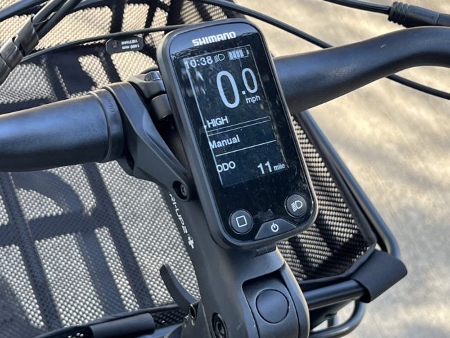 Shimano ebike control panel