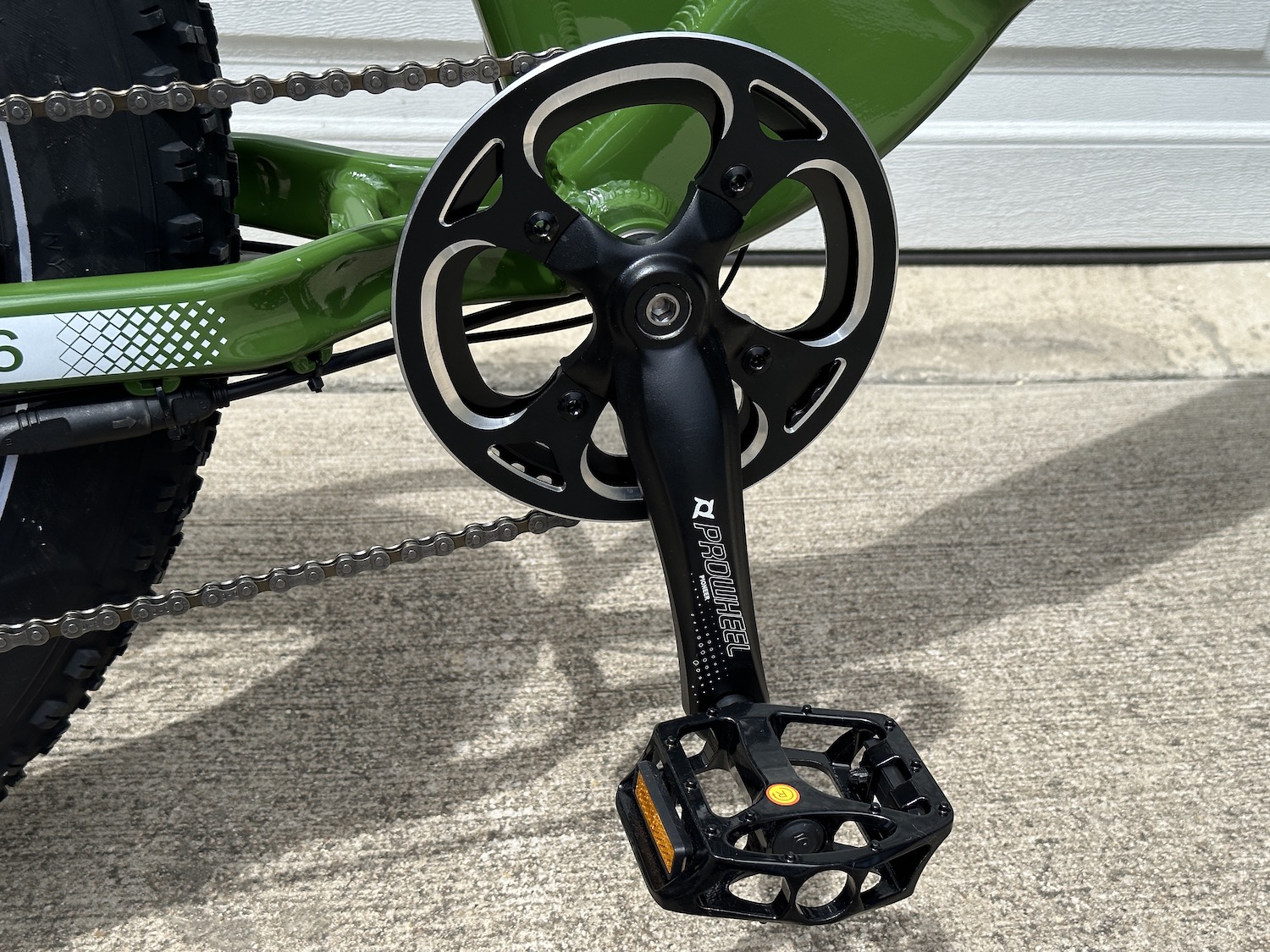 Reindeer chainring and pedals