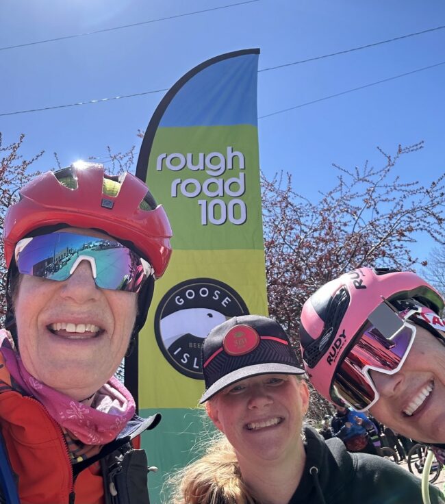 finish line of rough road 100