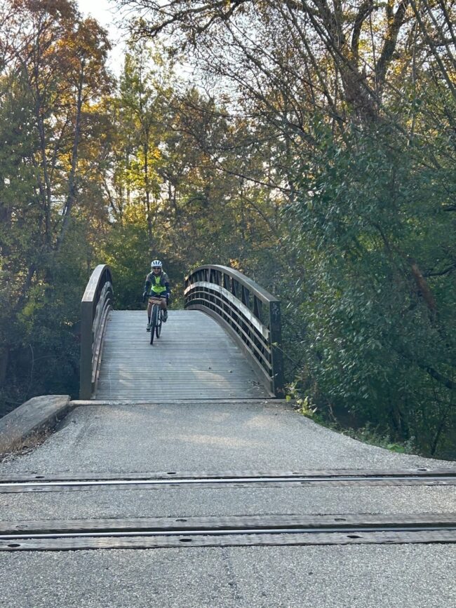 cycling tour bridge