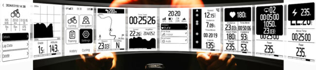 Coospo CS500 GPS Cycling Computer data
