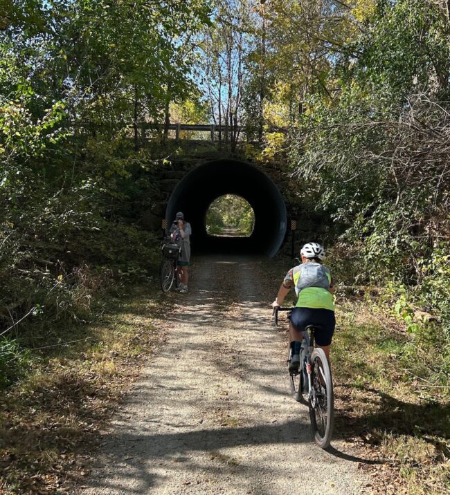Glacial tunnel trail