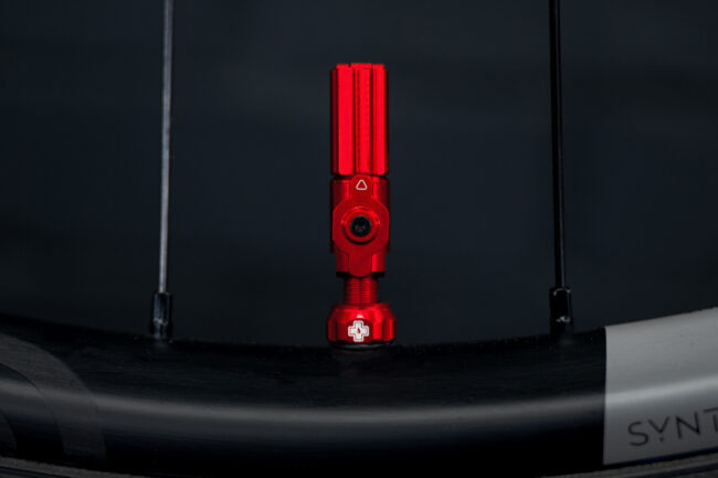 Muc-Off’s New Big Bore Tubeless Valves red