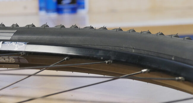 Beware Over-Inflation bike tire