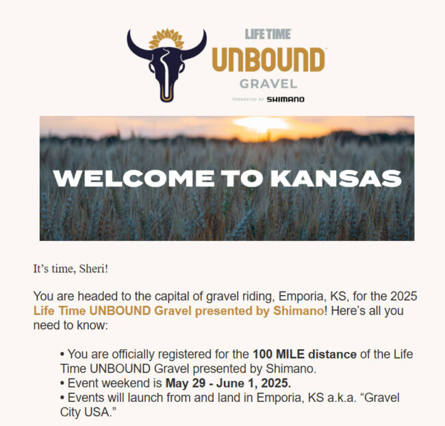 unbound registration confirmation