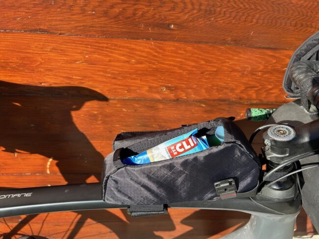 Snacks in tube bag