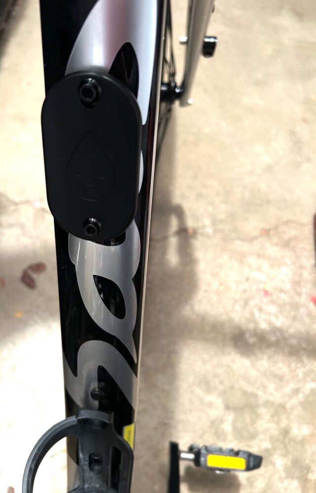 bikebac mounted on downtube