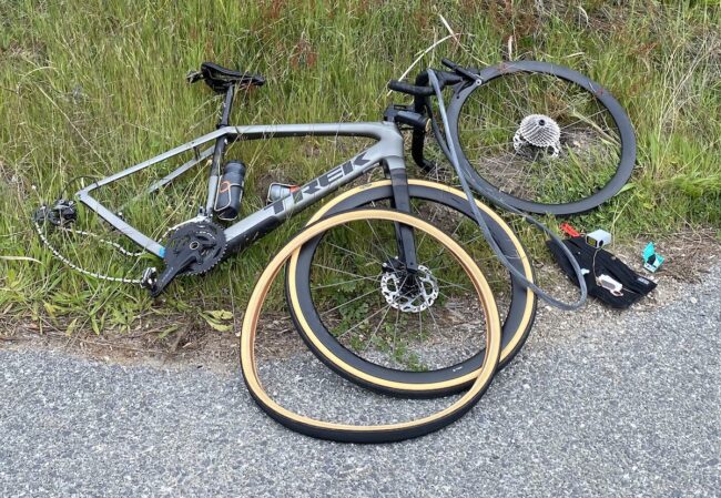 fixing flat bike tire