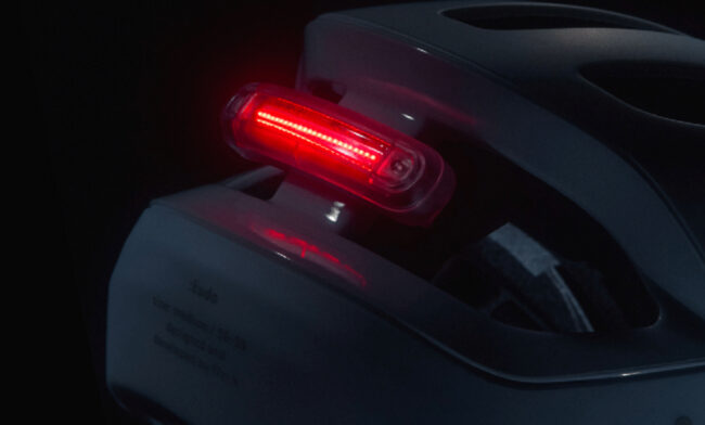 rechargeable light on helmet