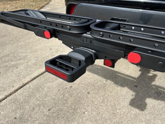 Reflective Strips on bike rack
