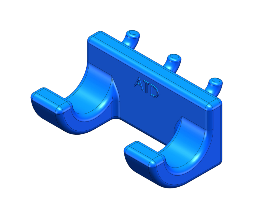 3D Printed Part Tool Holder closeup example
