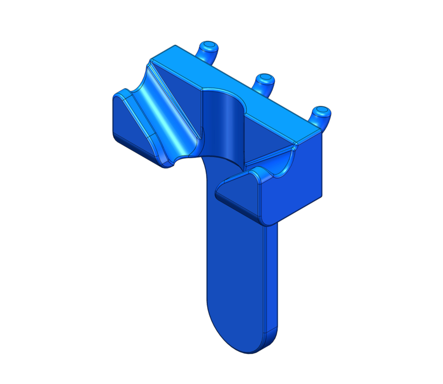 3D Printed Part Tool Holder closeup view