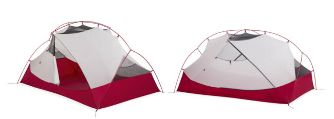 MSR tent set up
