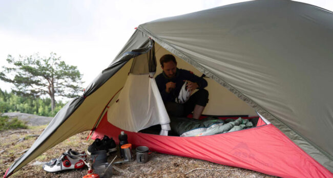 MSR tent - vestibule