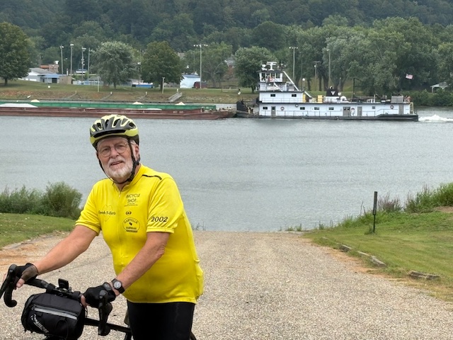 Stan on Rt 7 of cycling adventure