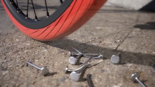 Tannus Airless flat tire prevention