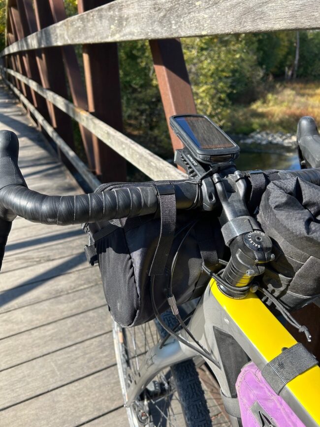 Handlestash Stashquatch Handlebar Bag back view