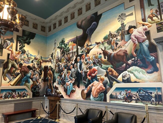 bike trip mural