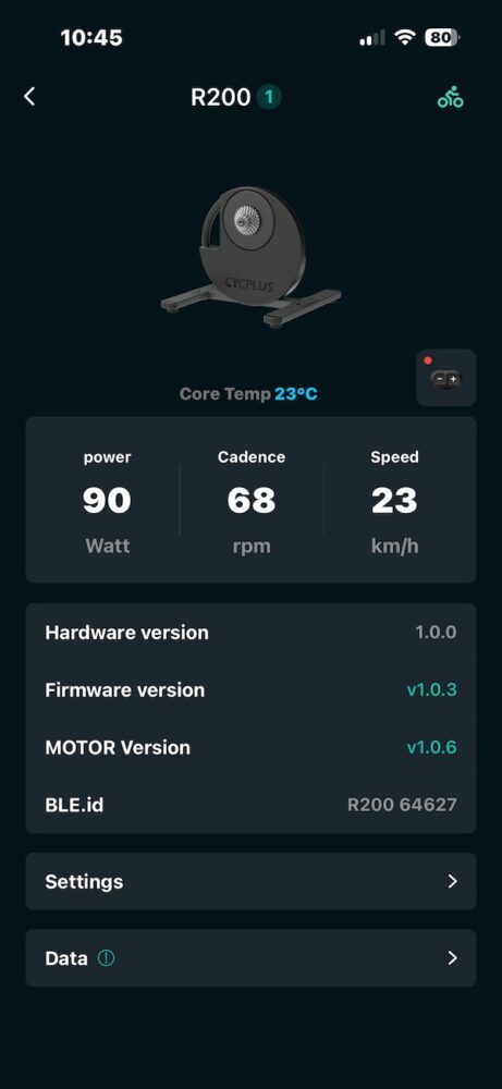 CYCPLUS R200 Smart Bike Trainer app