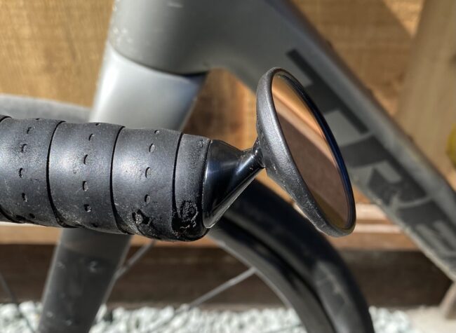 side view cat end mirror bike