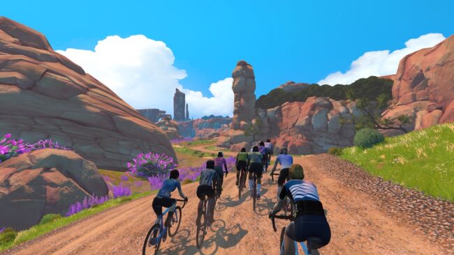 New Zwift Feature Gravel Mountain screen