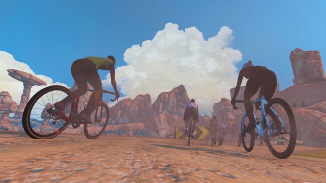 New Zwift Feature Gravel Mountain screen example