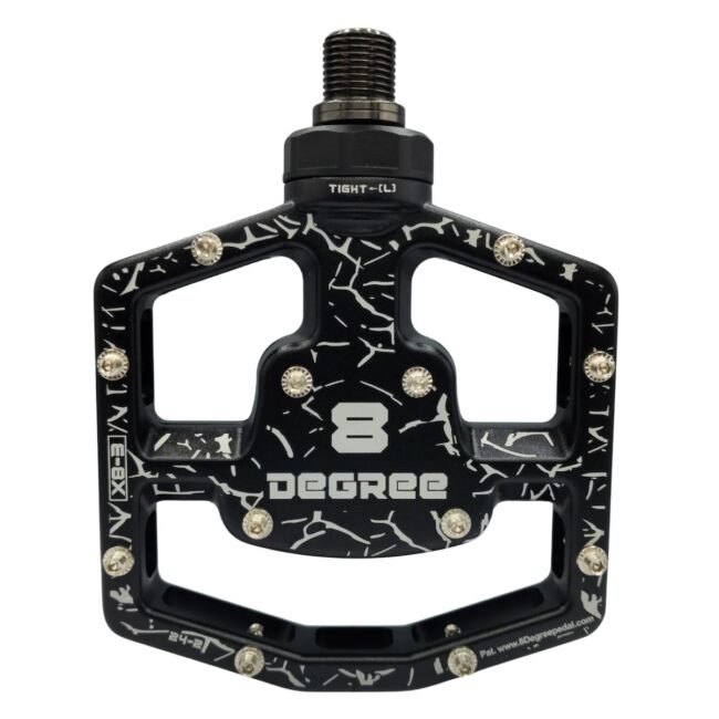 8 degree pedal black