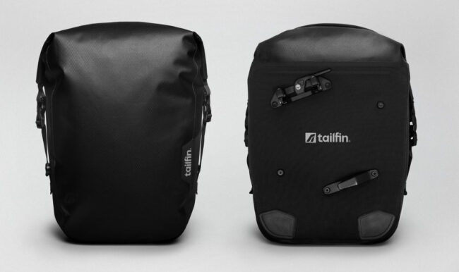 Tailfin pannier front and back view