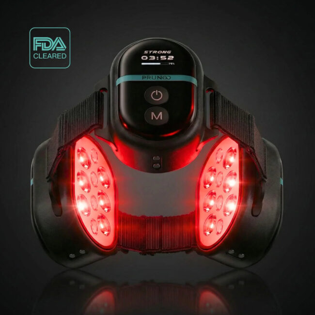Prungo FluxGo Red Light Therapy Module in use