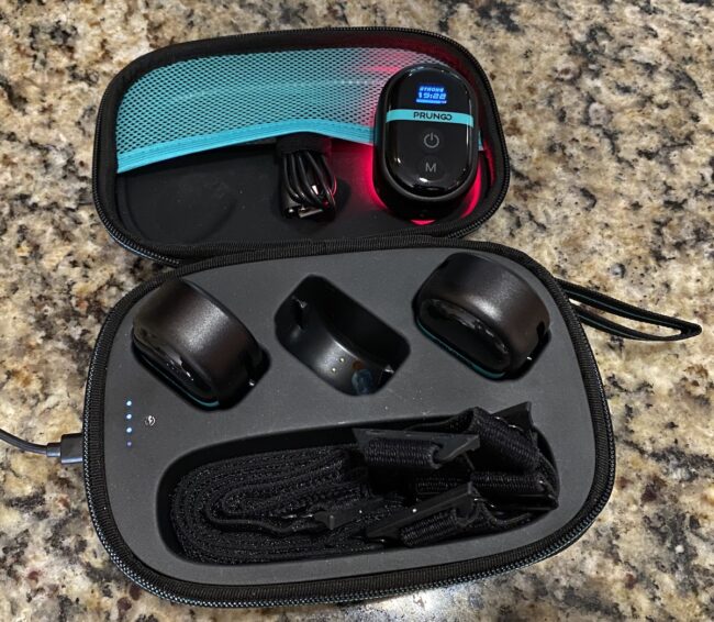 Prungo FluxGo Red Light Therapy Module charging