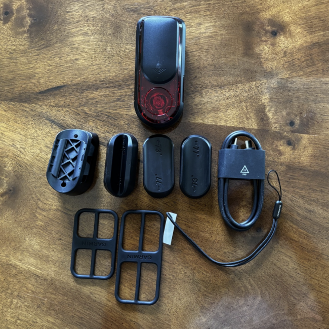 garmin rearvue 820 what is in the box overhead view