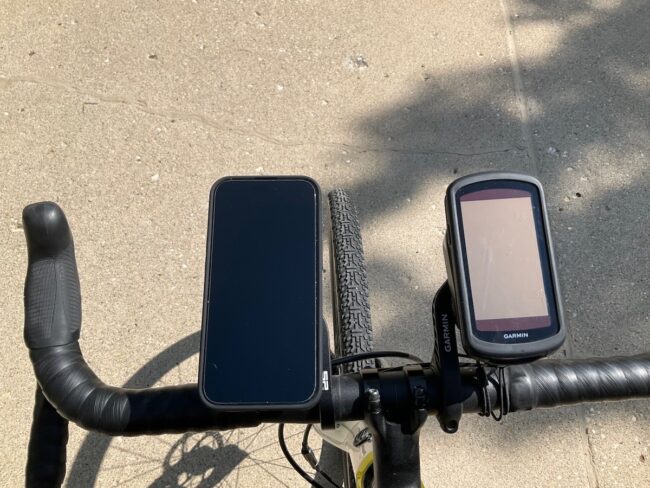 SP Connect with smartphone overhead view