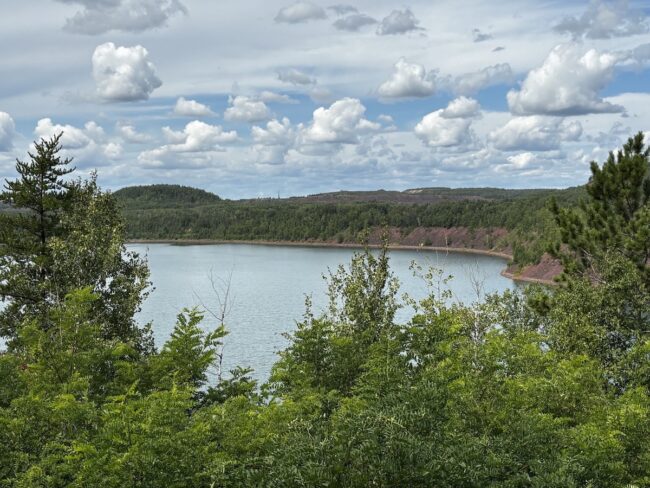 Mesabi Trail lake view distance