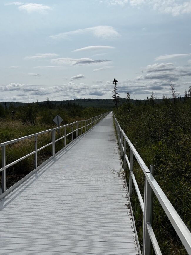 Mesabi Trail longest floating bridge