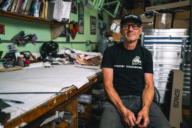 Paul Sadoff in shop